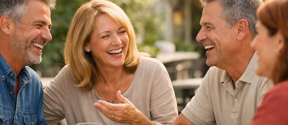 Συζητήσεις με φίλους με αόρατα ακουστικά βαρηκοΐας, κοινωνική αλληλεπίδραση